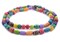 The Bead Chest Bright Multicolor Patterned Terracotta Beads 10-15mm Mixed Clay Large Hole 36 Inch Strand